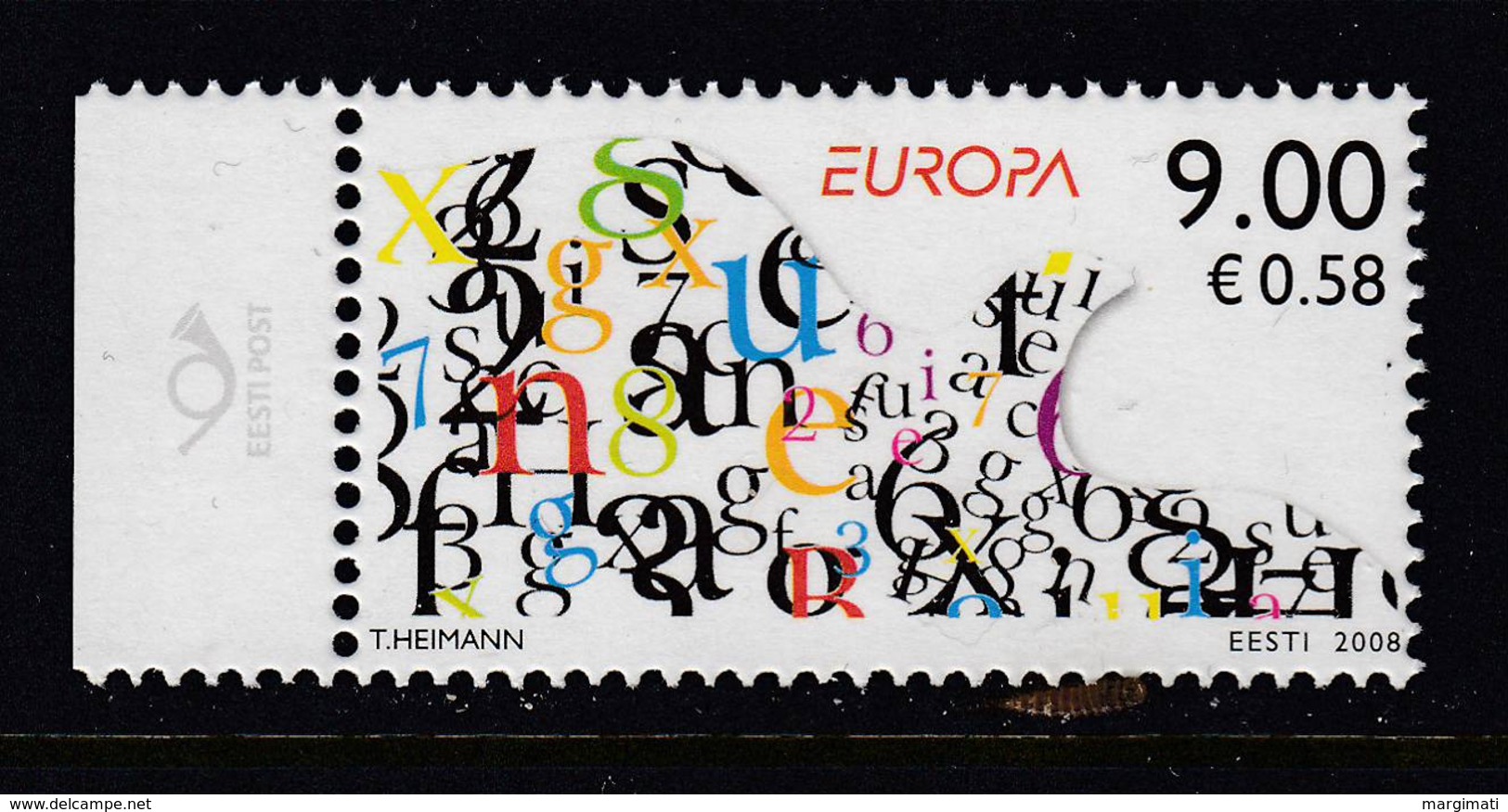 Estland 2008.  Writing Letters. MNH. Pf. - Estland