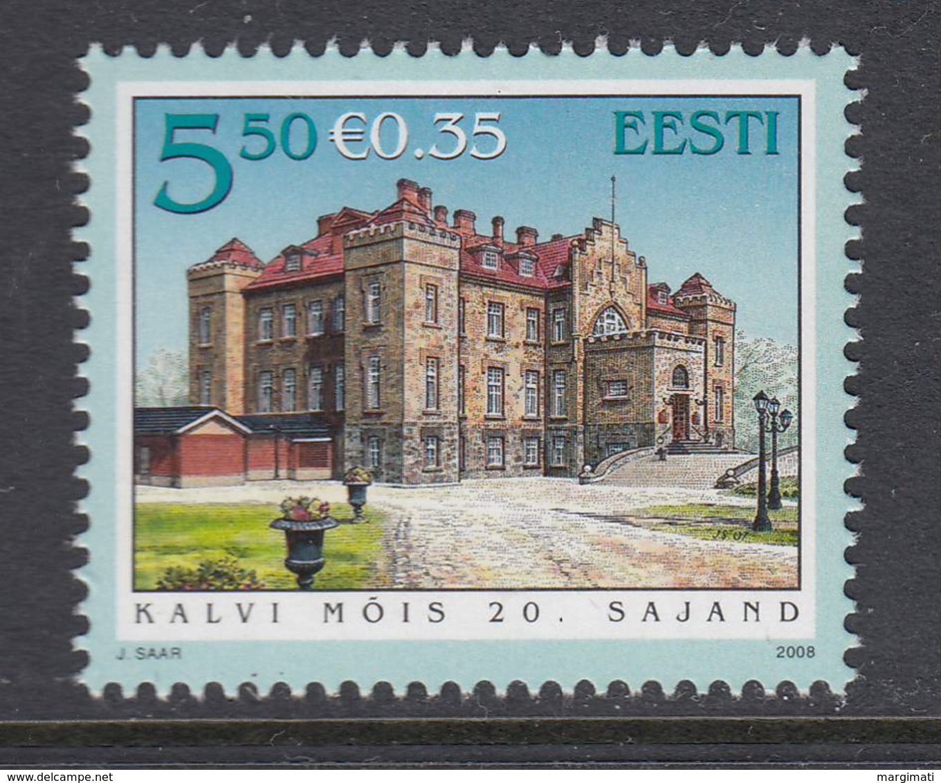 Estland 2008. Manor Halls. Kalvi. MNH. Pf. - Estland