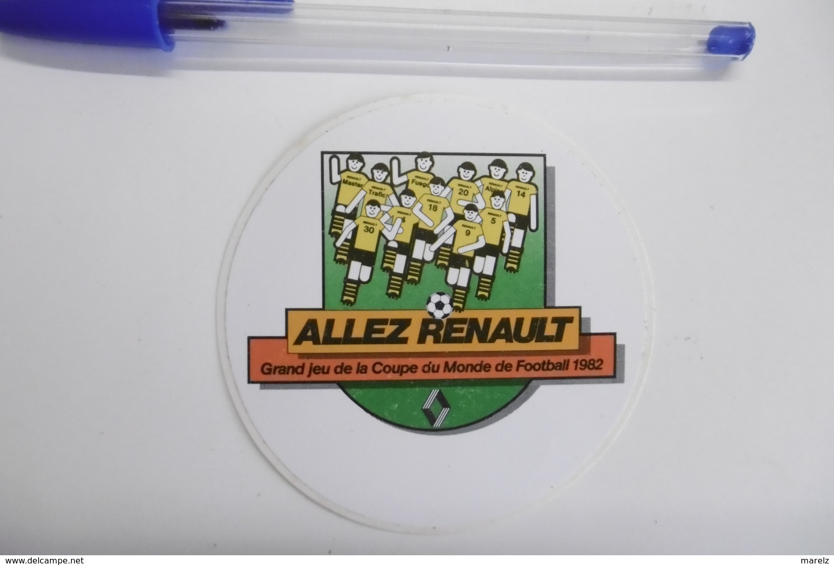 Autocollants Stickers Sport Football Grand Jeu Coupe Du Monde 1982 Avec RENAULT - Autocollants