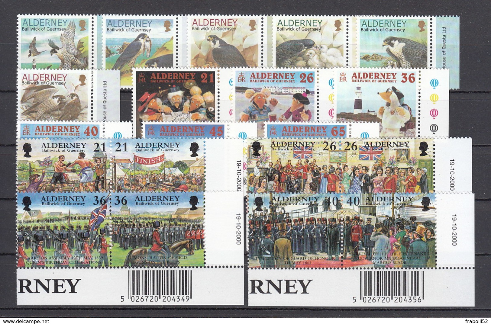 Alderney Nuovi: 2000 Annata Completa - Alderney