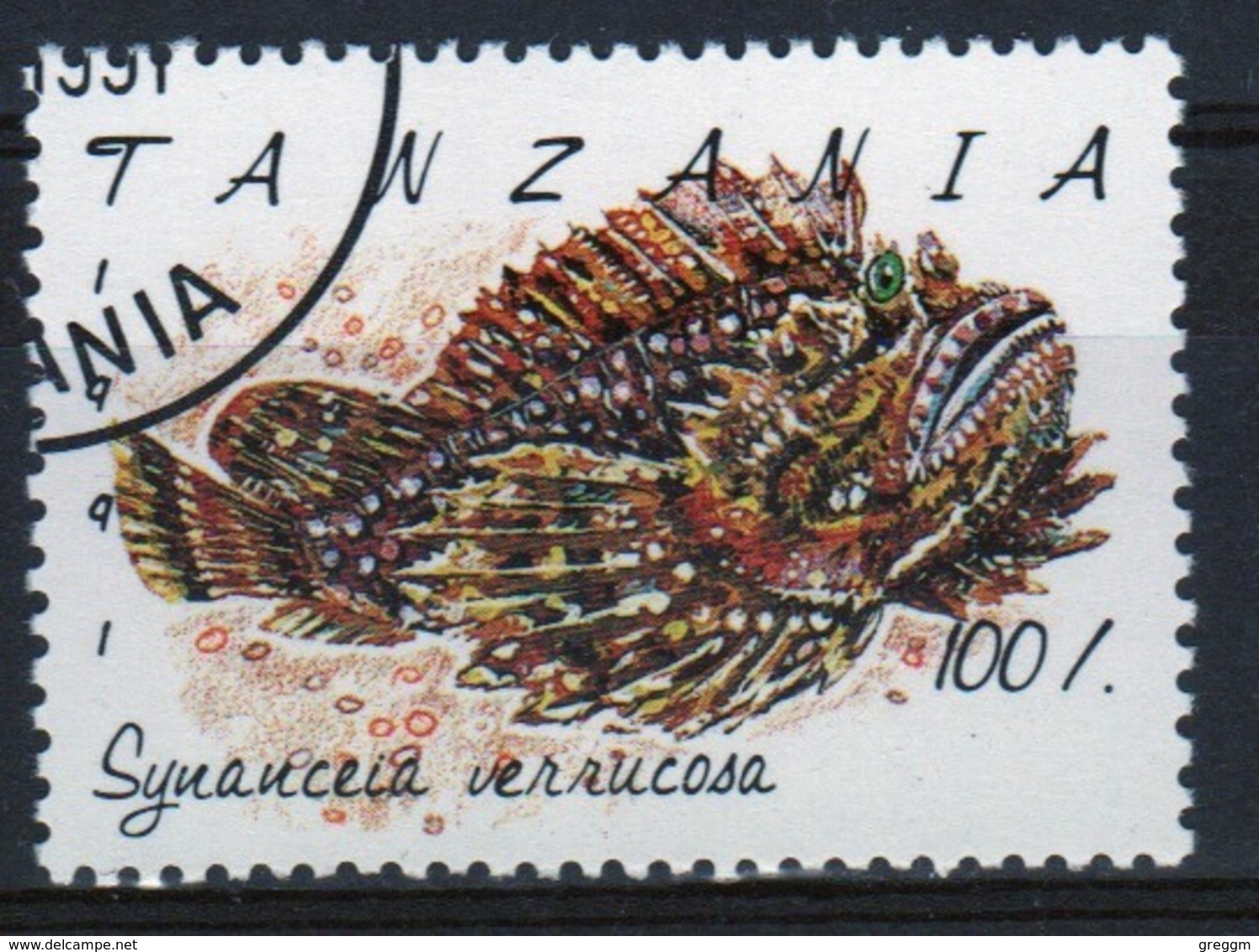 Tanzania 1992 Single 100s Stamp From The Definitive Set On Marine Life. - Tansania (1964-...)