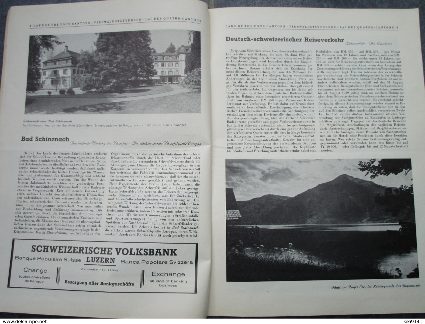 VIERWALDSTÄTTERSEE - Journal Des Etrangers - N°15 (26 Pages) - Toerisme