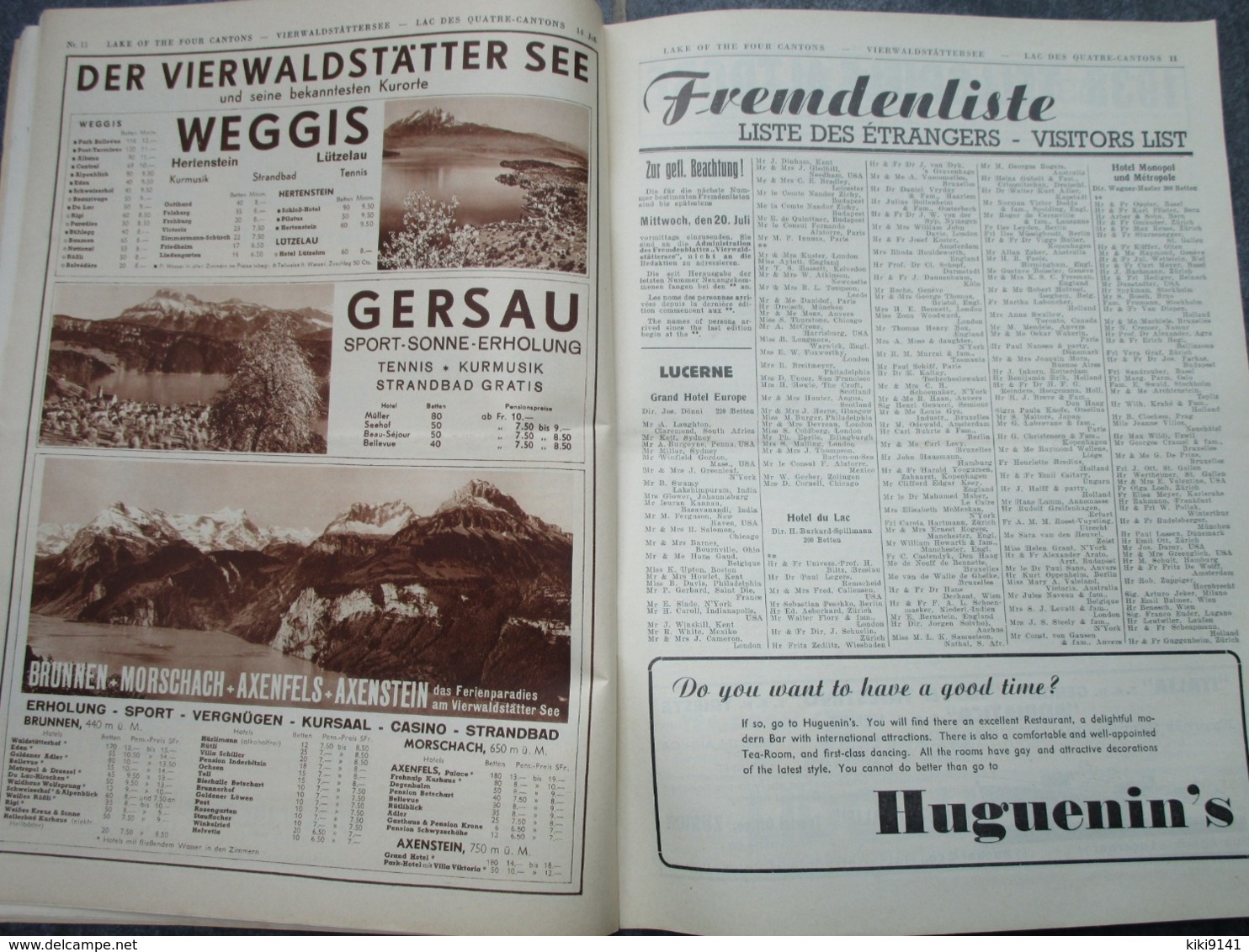 VIERWALDSTÄTTERSEE - Journal Des Etrangers - N°15 (26 Pages) - Tourisme