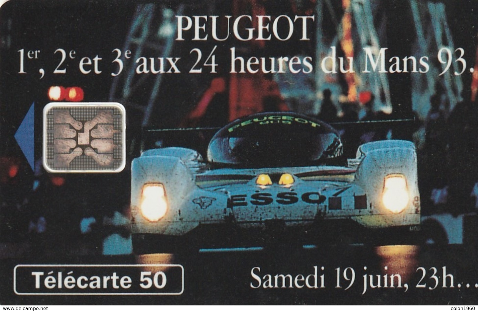 FRANCIA. Peugeot 905 9 Samedi 23h. 50U. 07/93. 0409.510. (213). - Deportes