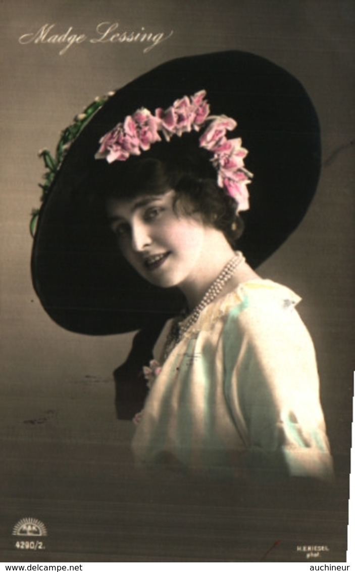 Artiste Femme 1900 - Madge Lessing, Chapeau - Inns