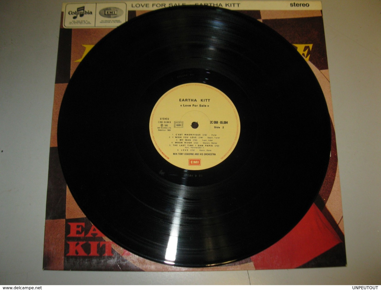 VINYLE EARTHA KITT "LOVE FOR SALE" 33 T COLUMBIA / EMI (1965) REEDITION 1983 - Andere & Zonder Classificatie