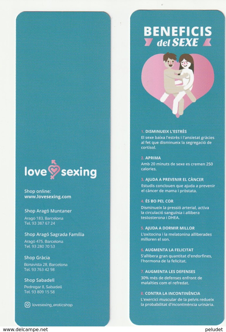 Bookmark Marcapaginas Marque-pages - LOVE SEXING - Marcapáginas