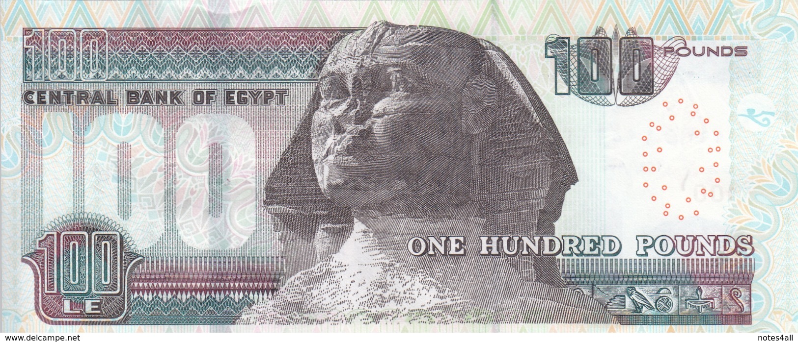 EGYPT 100 POUNDS EGP 2019 P-72b SIG/ T.AMER #24 UNC */* - Aegypten