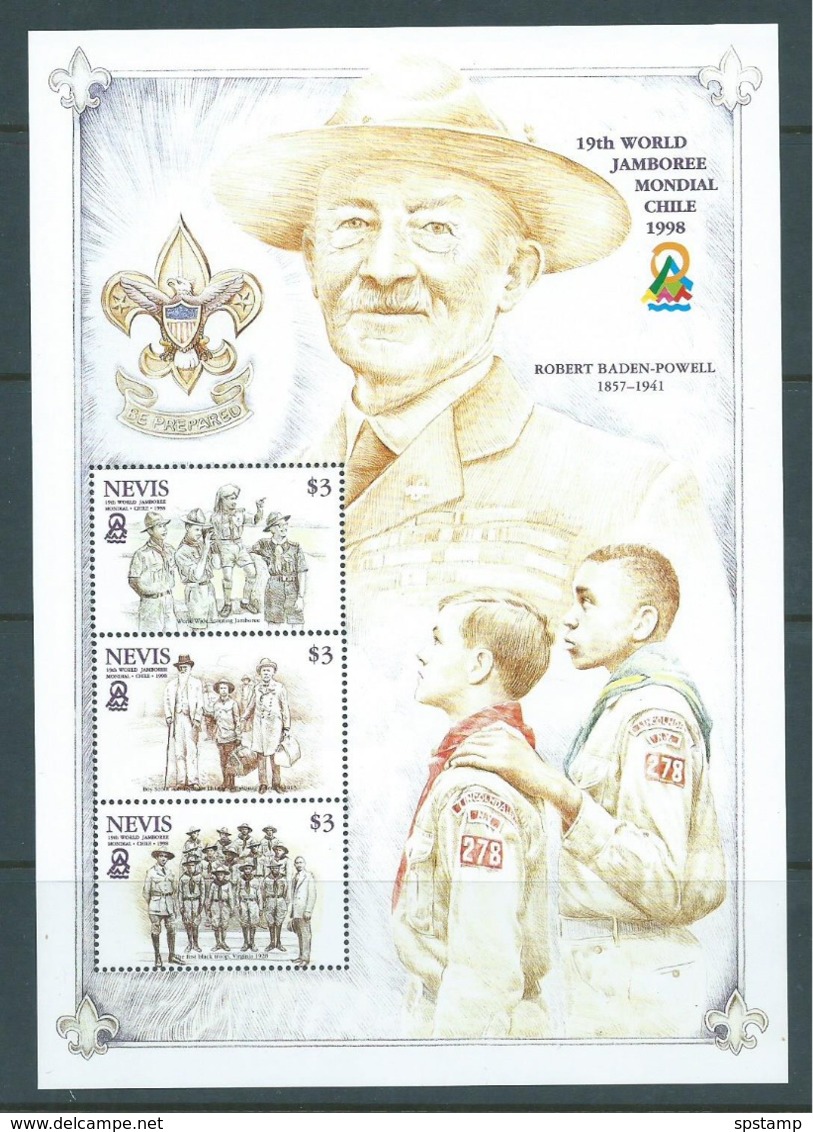 Nevis 1998 Boy Scout Jamboree Miniature Sheet Common Design Series MNH - St.Kitts And Nevis ( 1983-...)