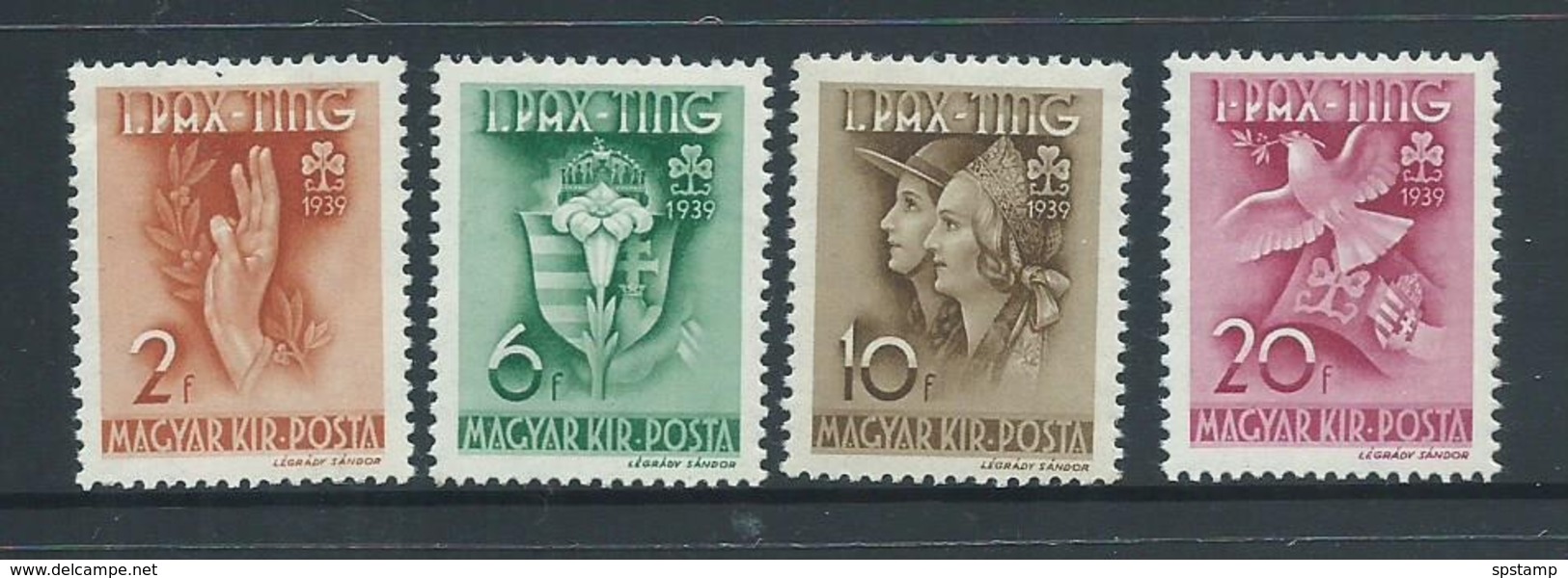 Hungary 1939 Boy Scout Postage Set Of 4 MNH / MLH - Unused Stamps