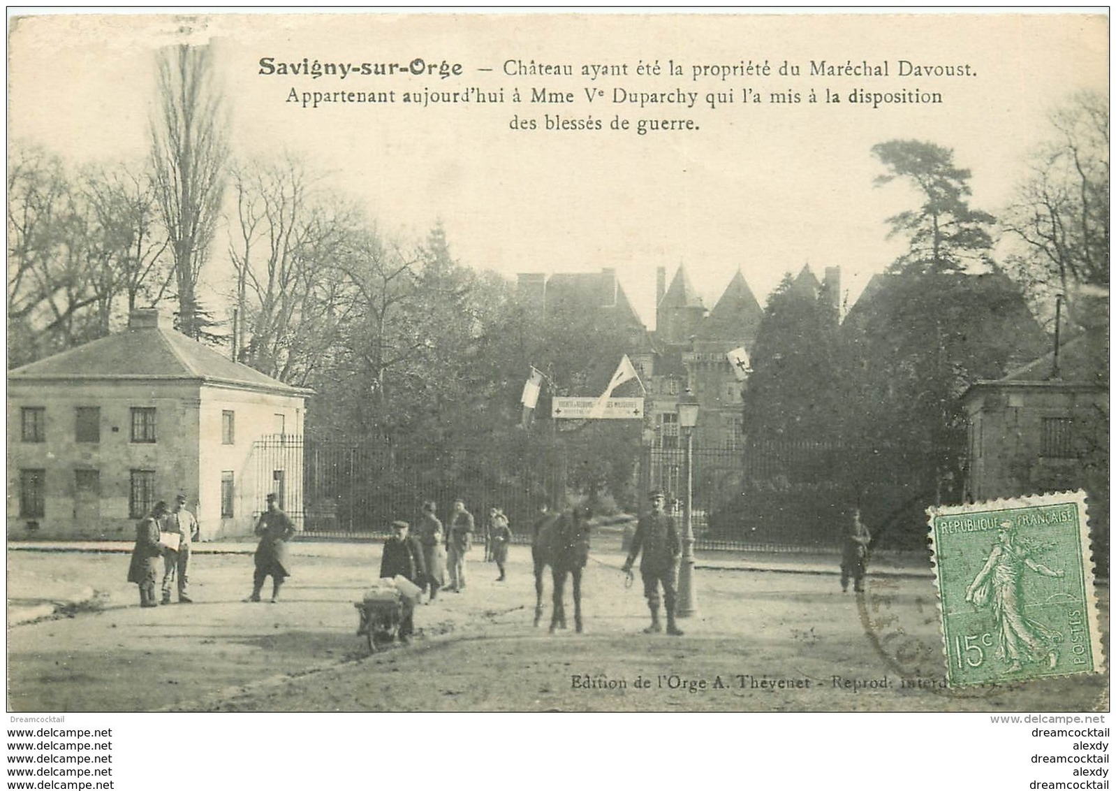 K. 91 SAVIGNY-SUR-ORGE. Château Duparchy 1921 - Savigny Sur Orge