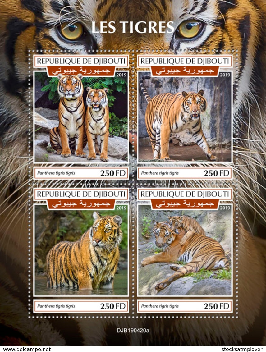 Djibouti 2019 Fauna Tigers S201909 - Djibouti (1977-...)