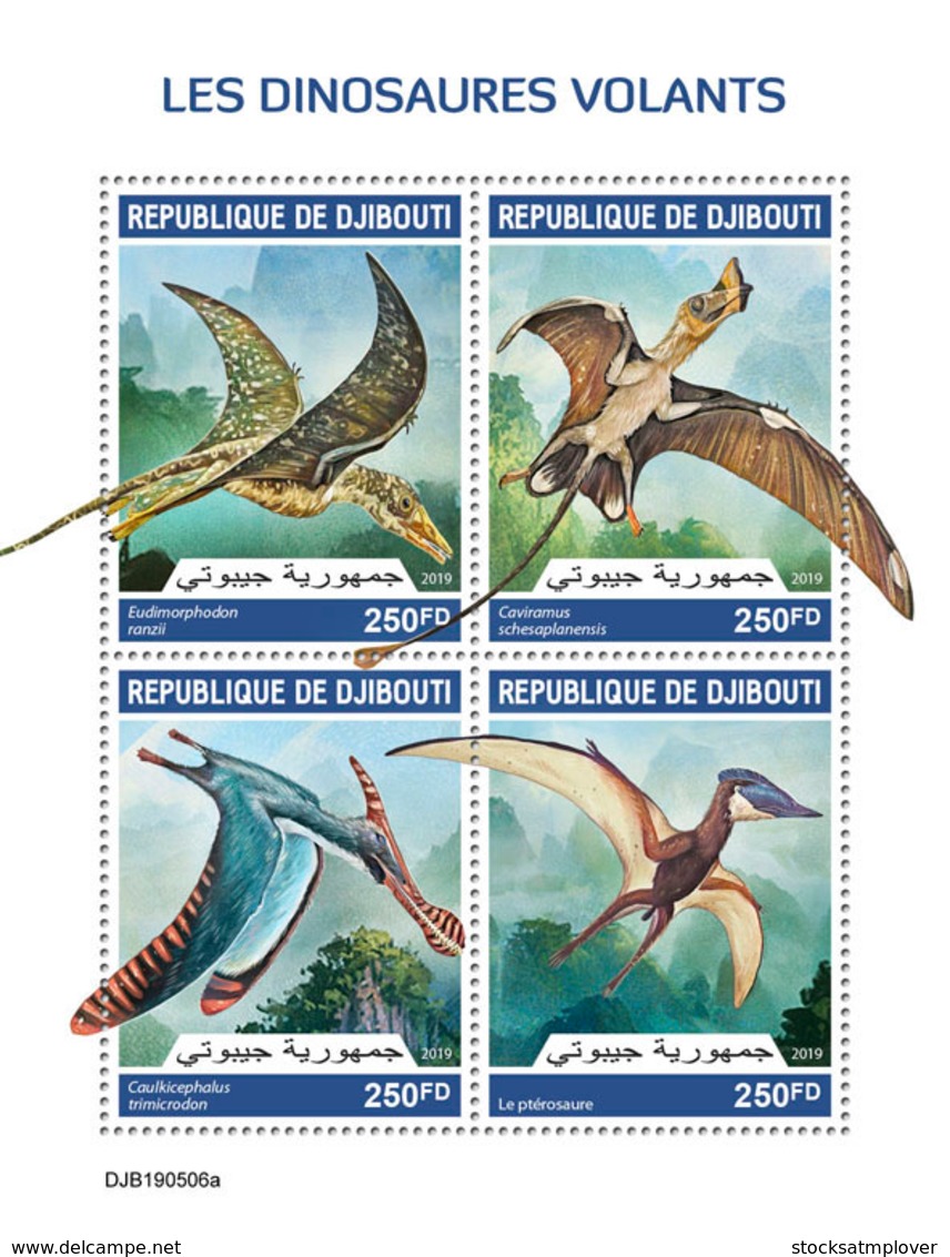 Djibouti 2019 Flying Dinosaurs S201909 - Djibouti (1977-...)