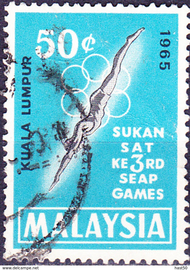 Malaysia - 3. Südostasiatische Sportspiele (MiNr: 29) 1965 - Gest Used Obl - Malaysia (1964-...)