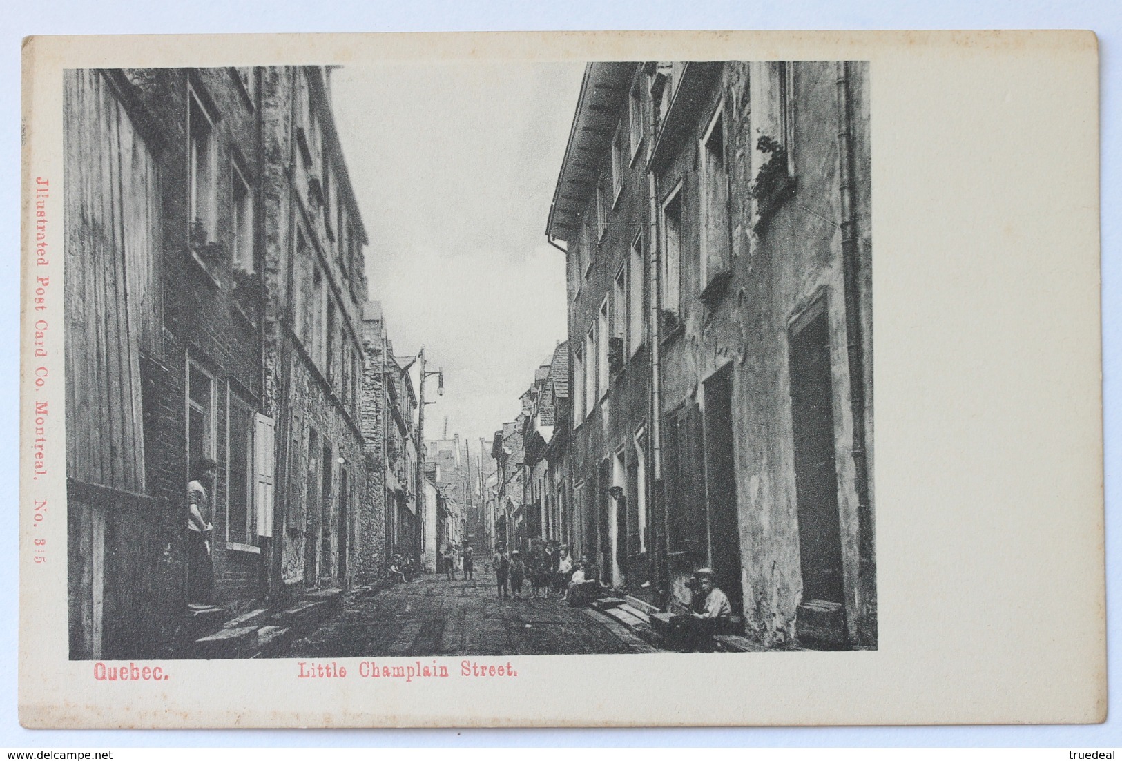 Little Champlain Street, Quebec, Canada, Early 1900s Undivided Back Postcard - Québec - La Cité