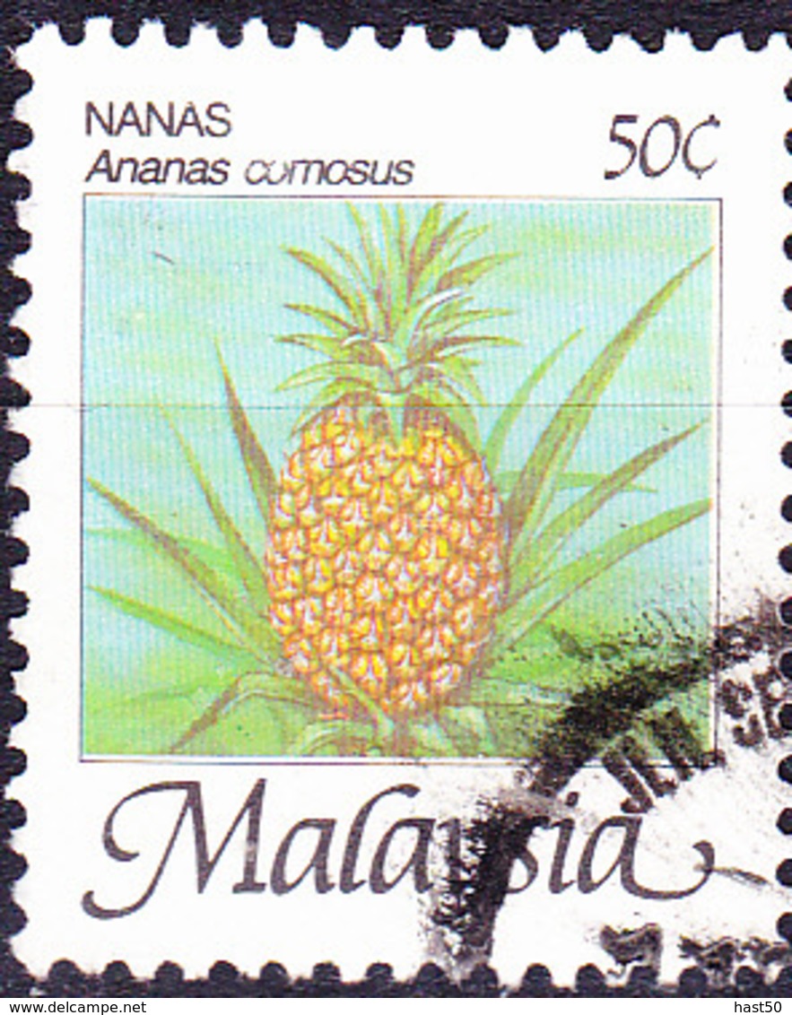 Malaysia - Ananas (Ananas Comosus) (MiNr: 331 ) 1986/94 - Gest Used Obl - Malaysia (1964-...)