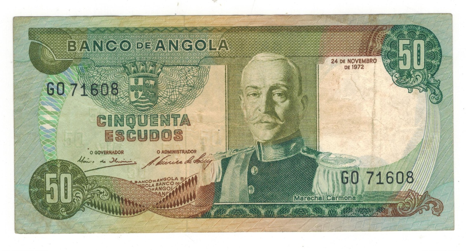 Angola 50 Escudos 1972. VF. - Angola