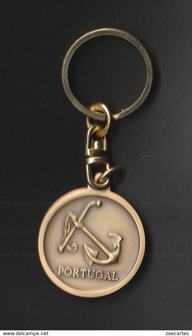 Porte Clefs  INFANTE D HENRIQUE  Portugal  Dos Ancre De Marine  ( Très Très Bon état 25 Gr ) - Porte-clefs