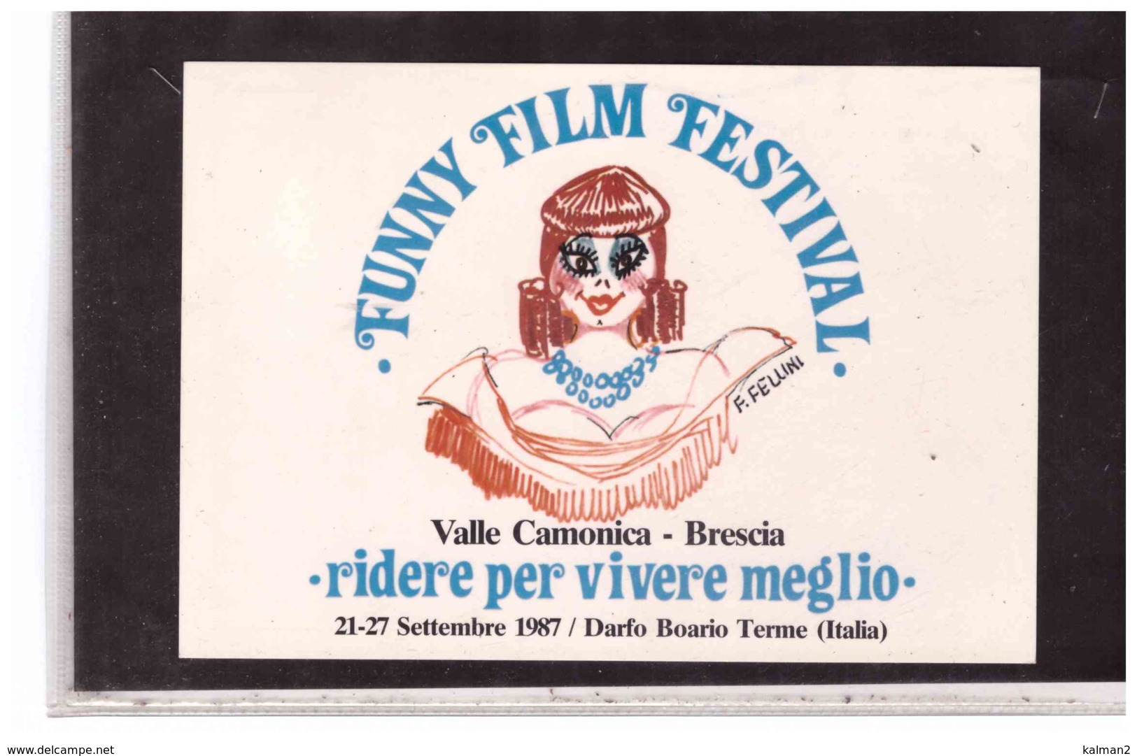 TEM2330   -   BOARIO TERME  24.9.1987    /   FUNNY FILM FESTIVAL - Cinema