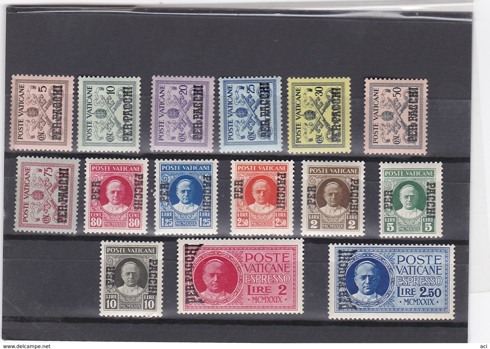 Vatican City PP 1-15 ,1931 Parcel Post,,mint Light Hinged - Postpakketten