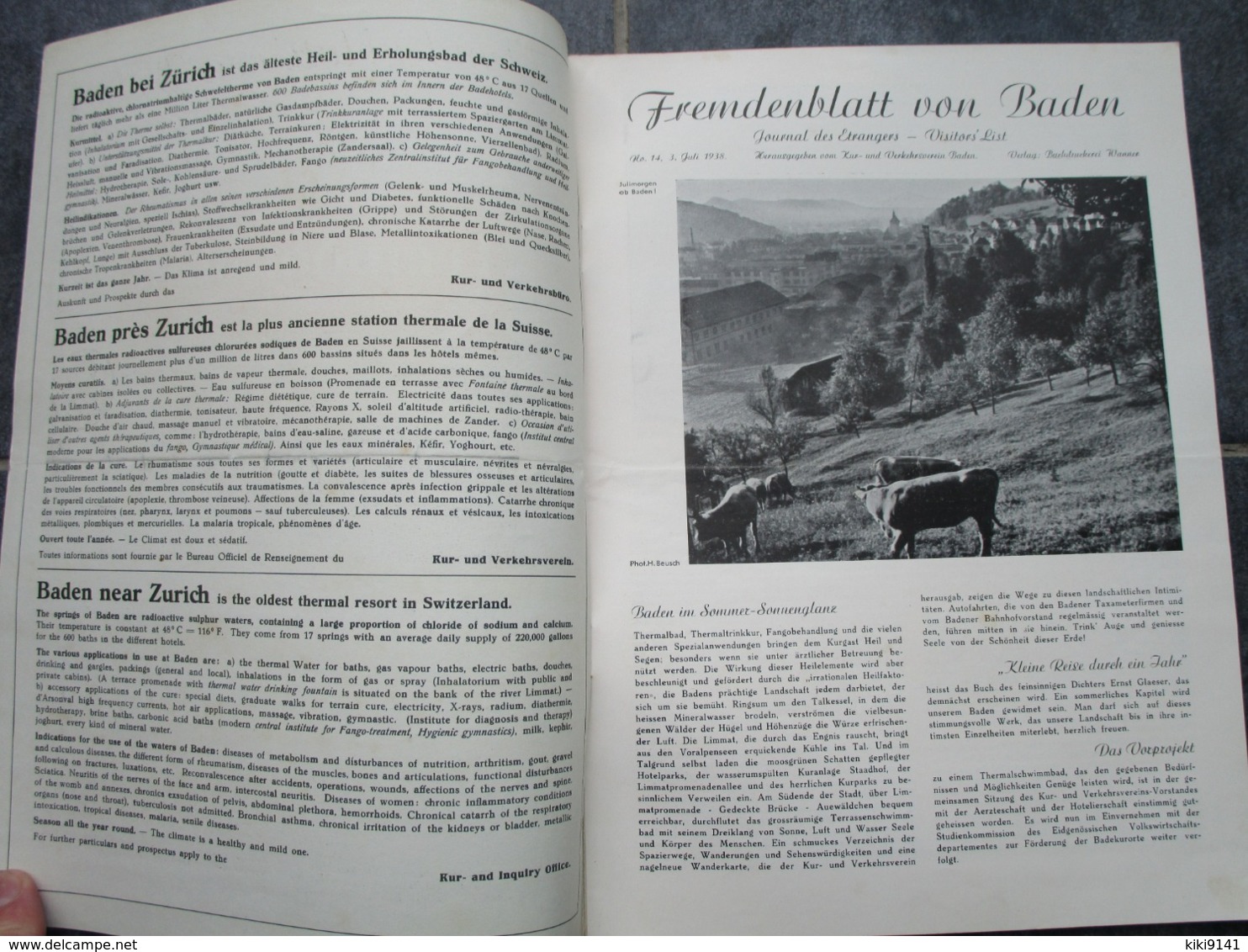 FREMDENBLATT - Journal Des Etrangers - N°14 (14 Pages) - Tourisme