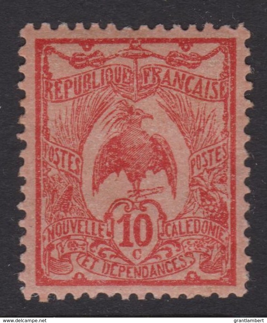 New Caledonia 1905 Kagu 1c Red  MH   SG 114 - Unused Stamps