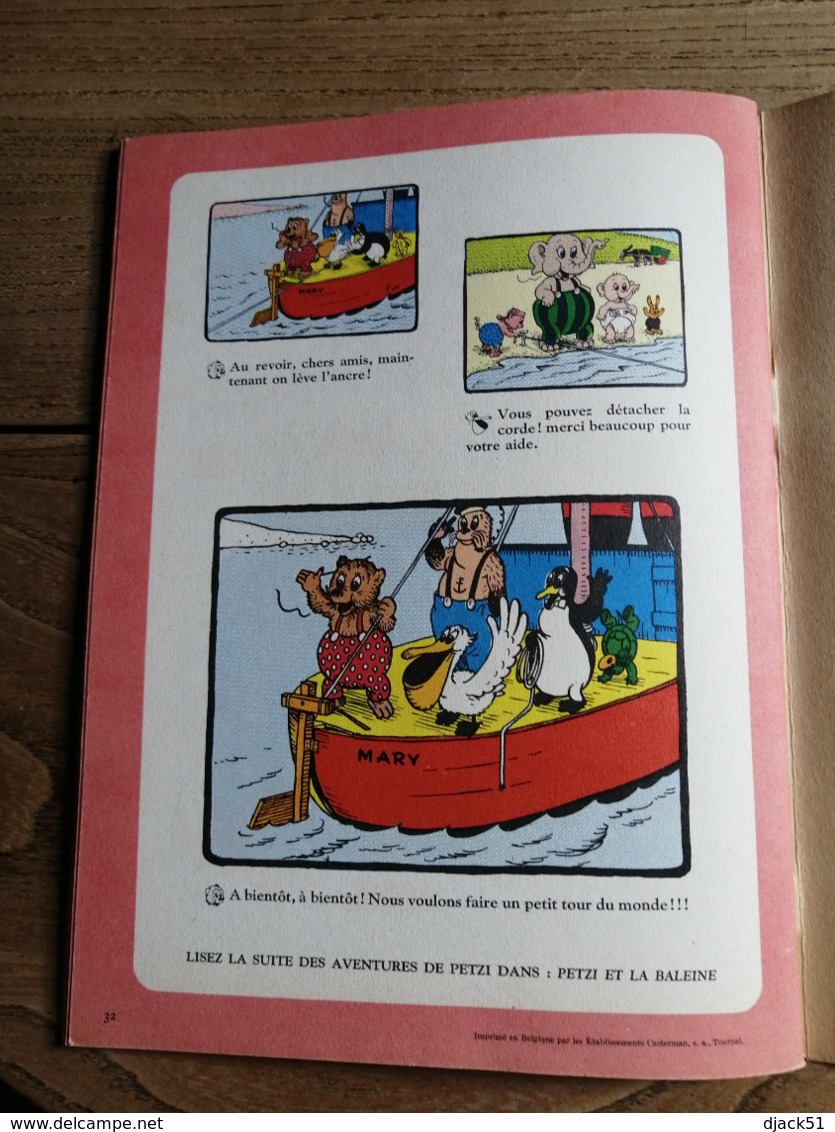 1958 - PETZI Et Son Grand Bateau / Casterman - Autres & Non Classés