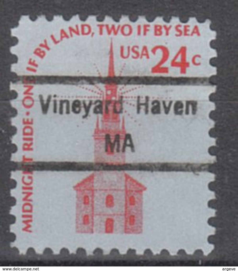 USA Precancel Vorausentwertung Preo, Locals Massachusetts, Vineyard Haven 848 - Vorausentwertungen