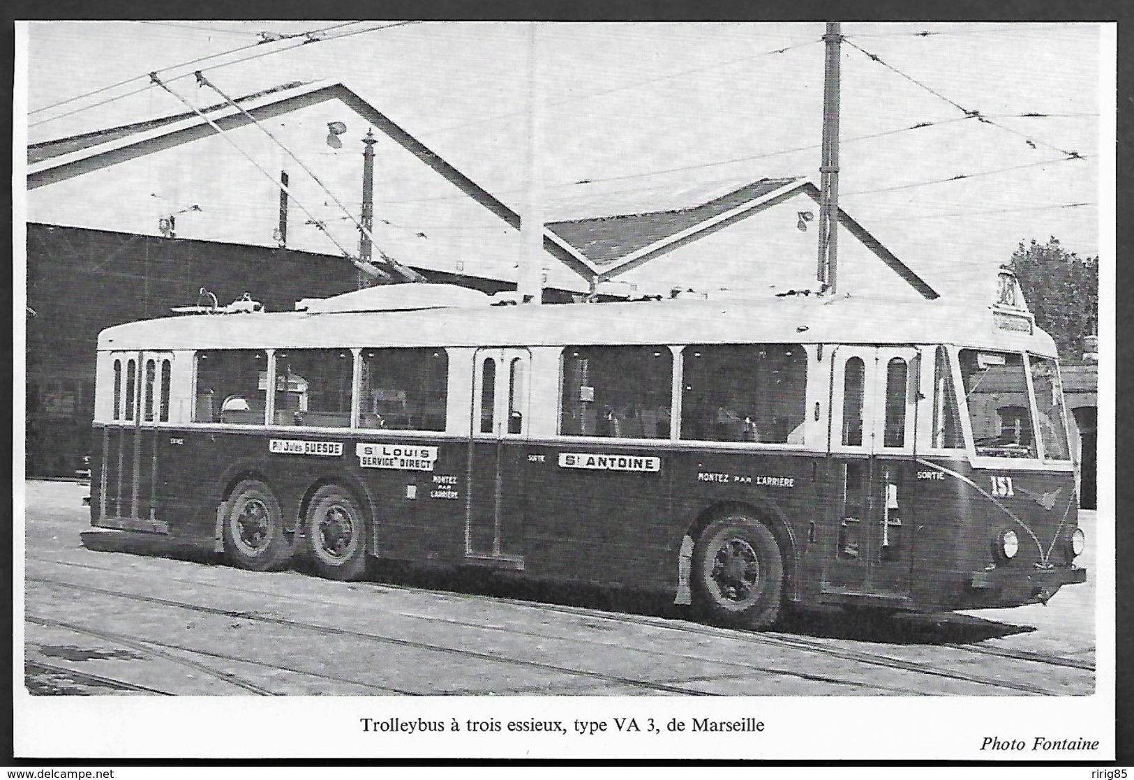 1974  --  TROLLEYBUS A TROIS ESSIEUX EN SERVICE A MARSEILLE  3R514 - Non Classés