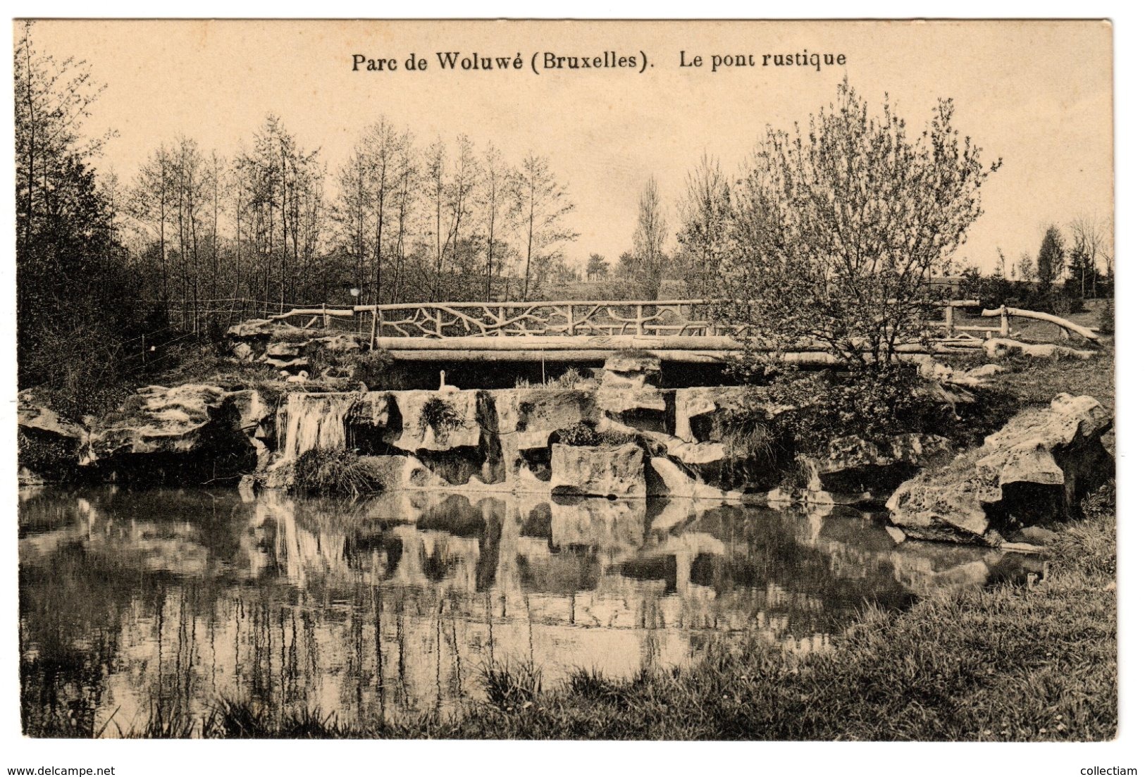 WOLUWE - Le Pont Rustique Dans Le Parc - Woluwe-St-Pierre - St-Pieters-Woluwe