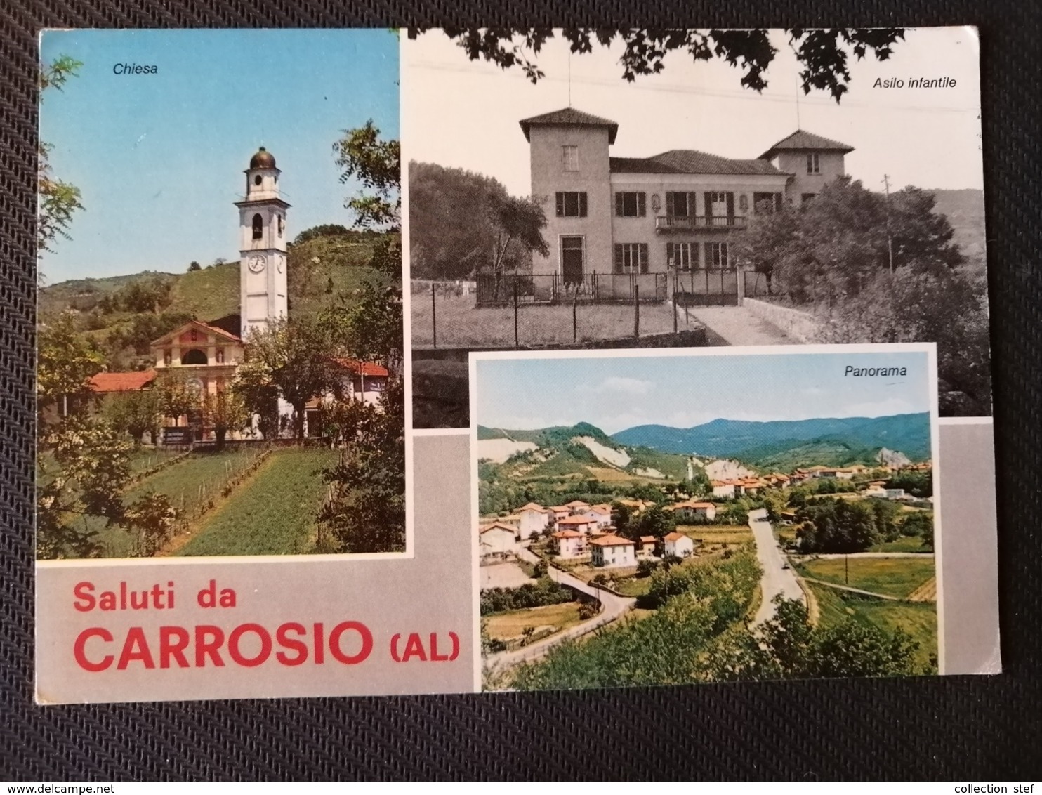 CARTOLINA ANTICA-SALUTI DA CARROSIO-ALESSANDRIA-VEDUTINE-'900 - Altri & Non Classificati