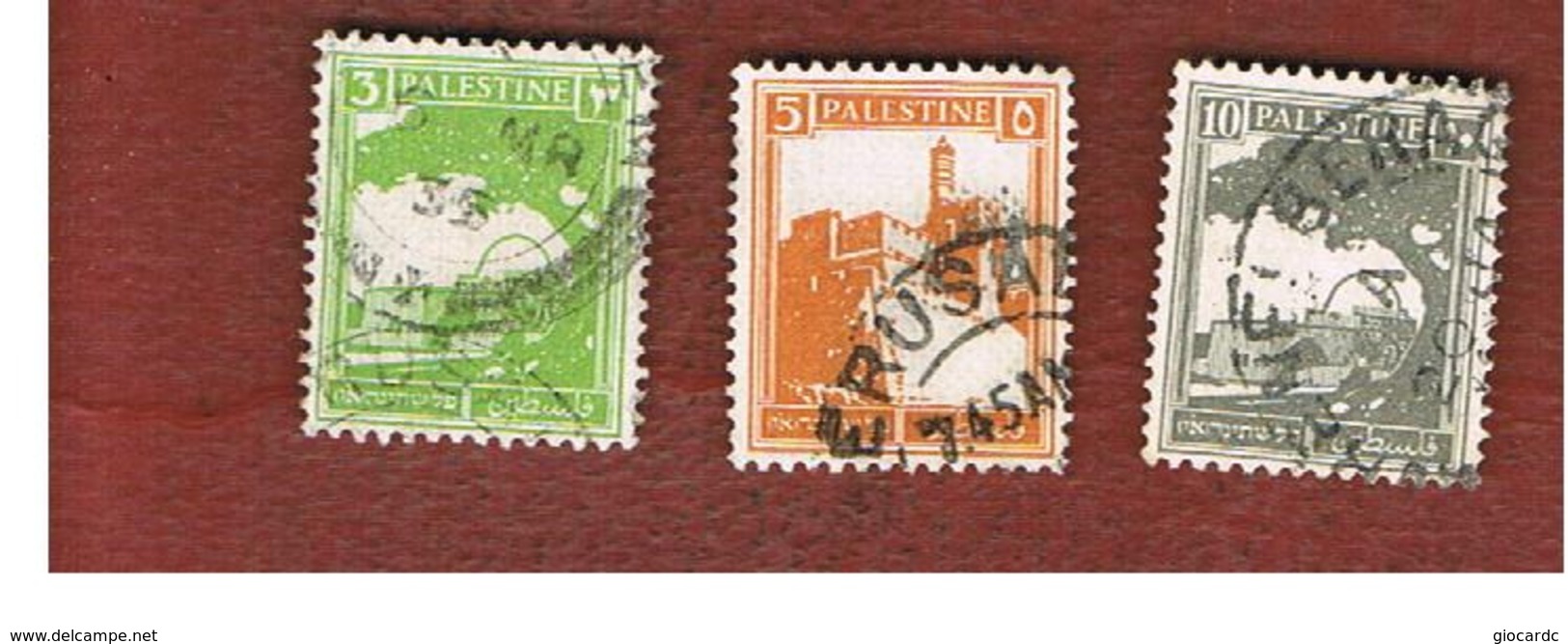 PALESTINA  -  SG 91.97  -  1927  DEFINITIVES   -  USED ° - Palestina