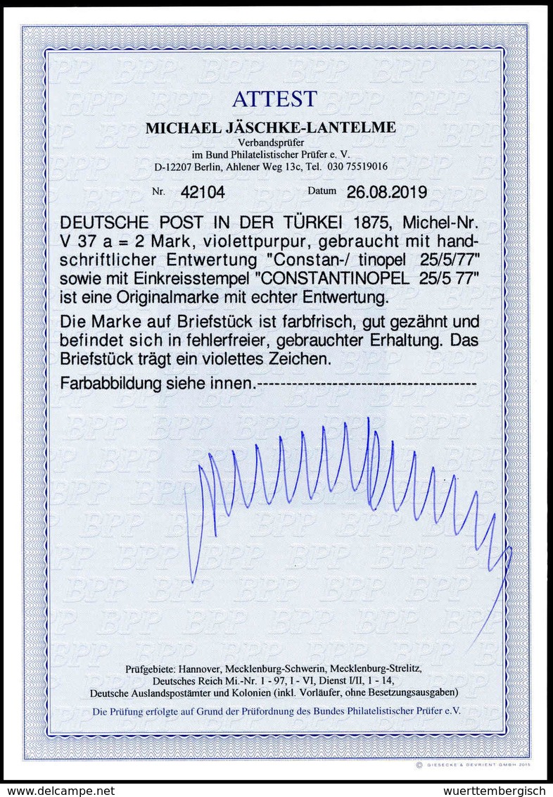 Briefst. Deutsche Auslandspost Türkei, Vorläufer - Other & Unclassified
