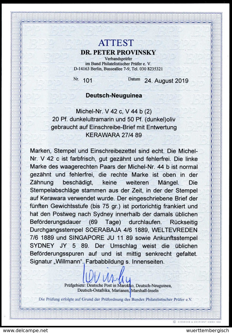 Beleg Deutsche Kolonien Neuguinea, Vorläufer - Other & Unclassified