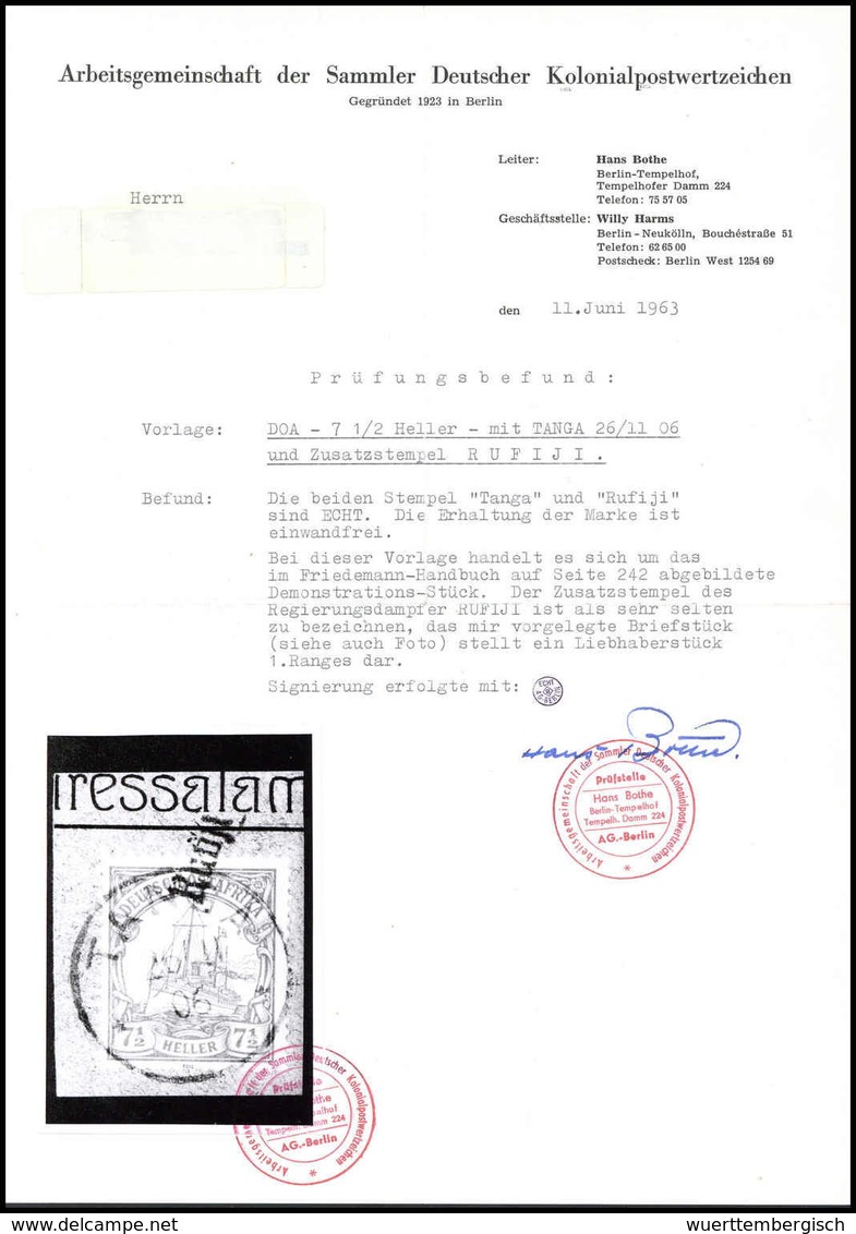 Briefst. Deutsche Kolonien Ostafrika - Other & Unclassified