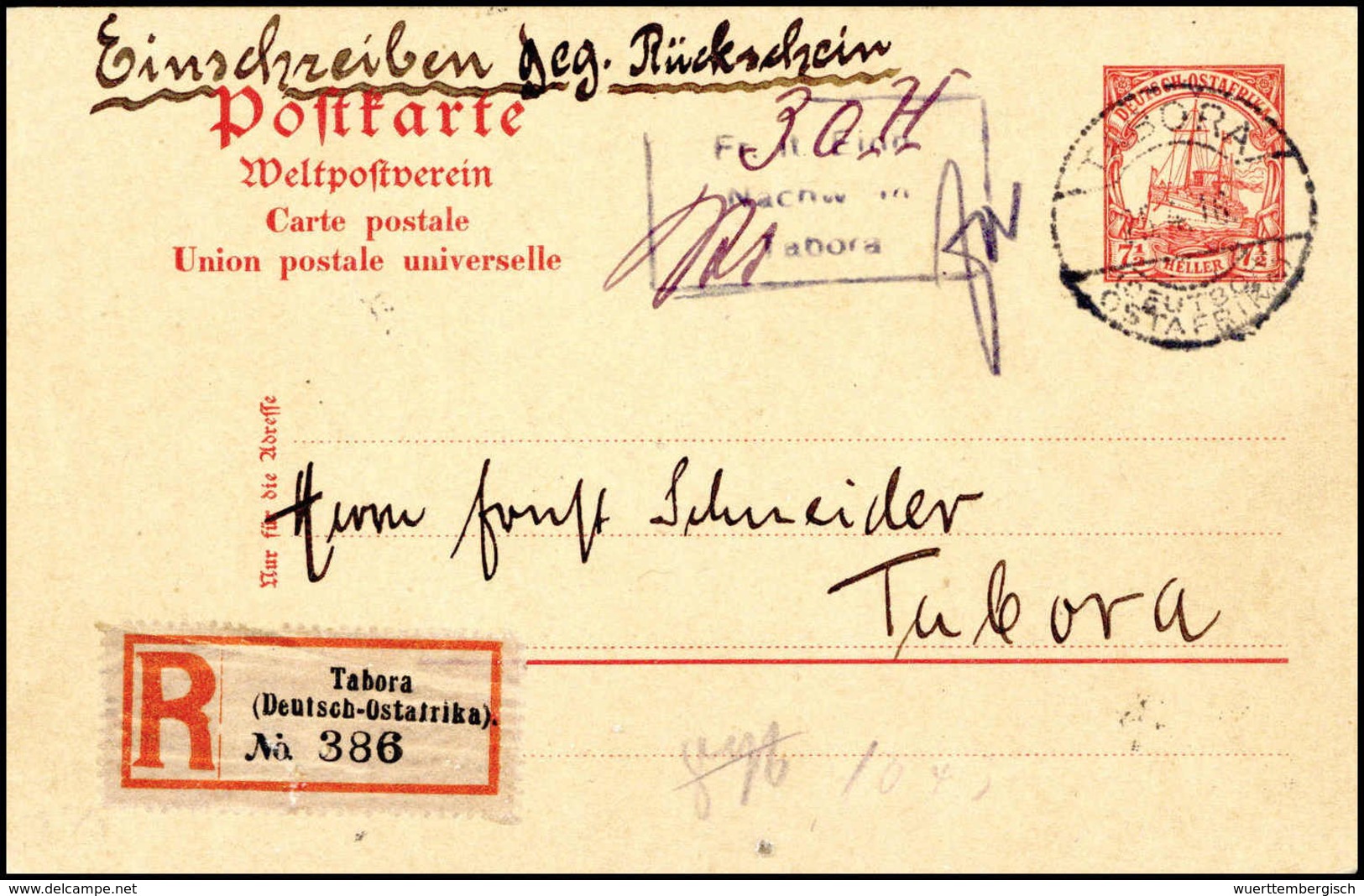 Beleg Deutsche Kolonien Deutsch Ostafrika Kriegspost - Other & Unclassified