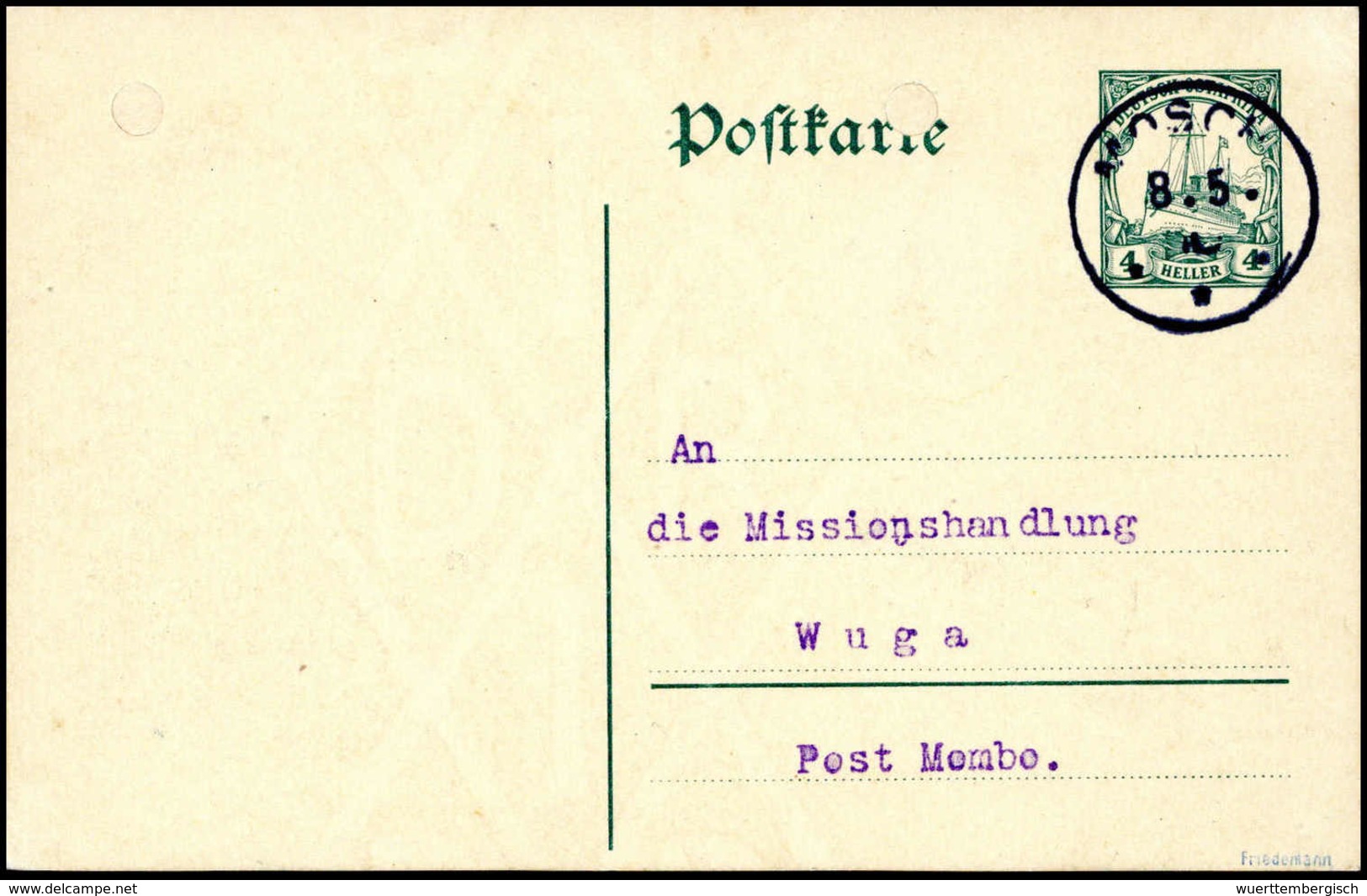 Beleg Deutsche Kolonien Deutsch Ostafrika Kriegspost - Other & Unclassified