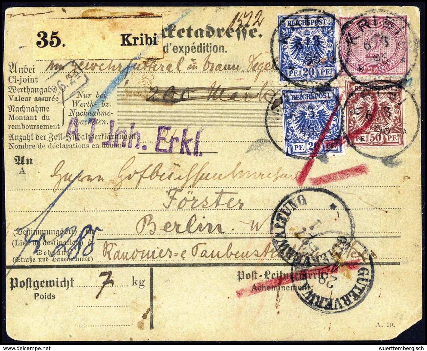 Beleg Deutsche Kolonien Kamerun, Vorläufer - Other & Unclassified