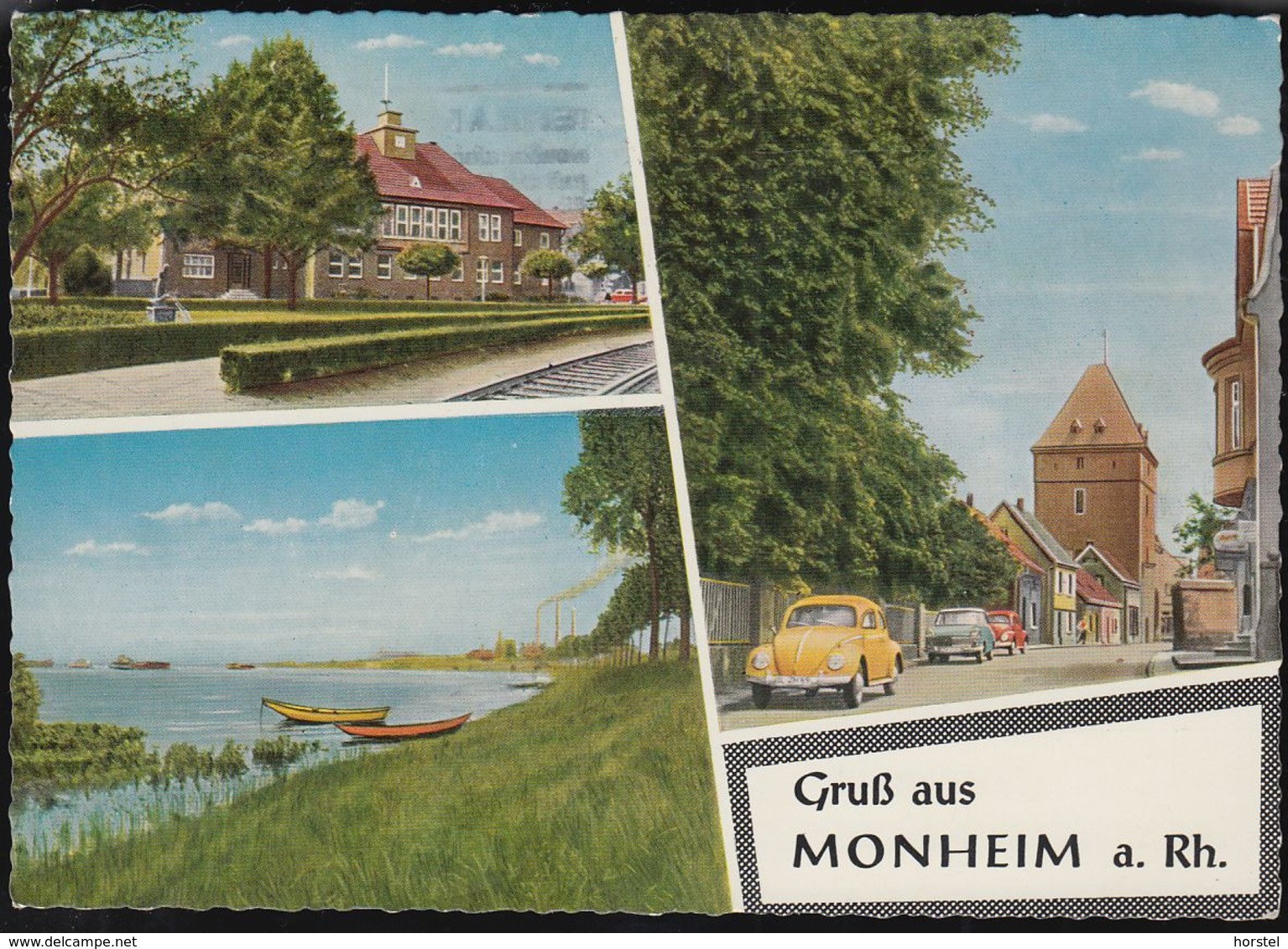 D-40789 Monheim Am Rhein - Alte Ansichten - Cars - Opel - VW Käfer - Nice Stamp - Monheim