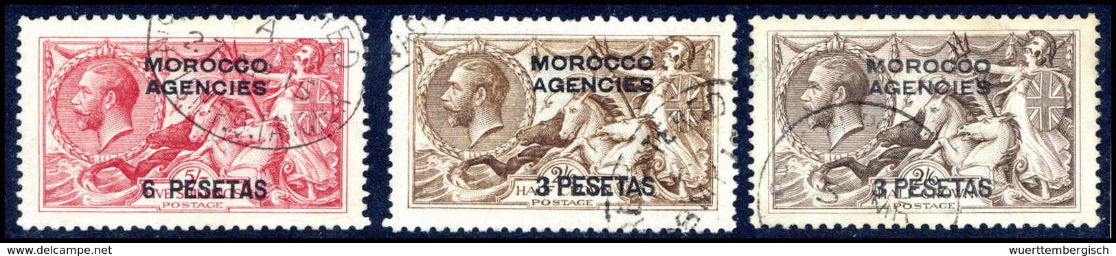 Gest. Grossbritannien Britische Post In Marokko - Other & Unclassified