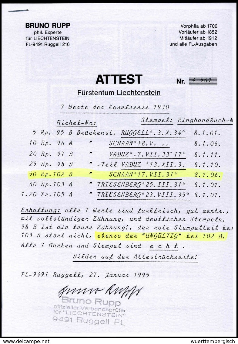 Gest. Liechtenstein - Sonstige & Ohne Zuordnung