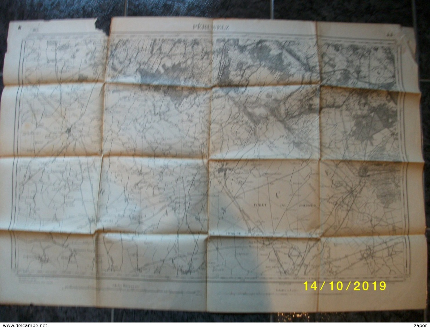 Carte Topographique De Péruwelz (Rouillon - Hollain - Maubray) - Cartes Topographiques