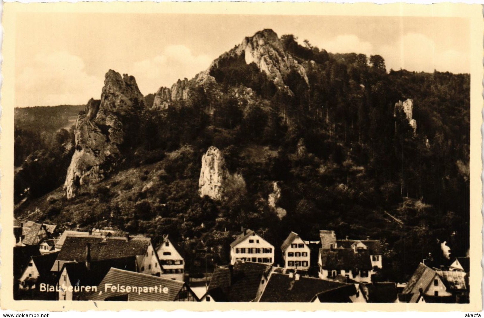 CPA AK Blaubeuren Felsenpartie GERMANY (897422) - Blaubeuren