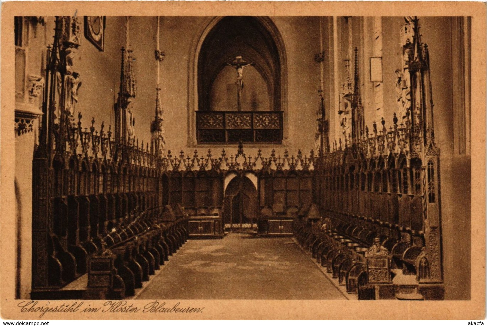 CPA AK Blaubeuren Chorgestuhl Im Kloster GERMANY (897440) - Blaubeuren