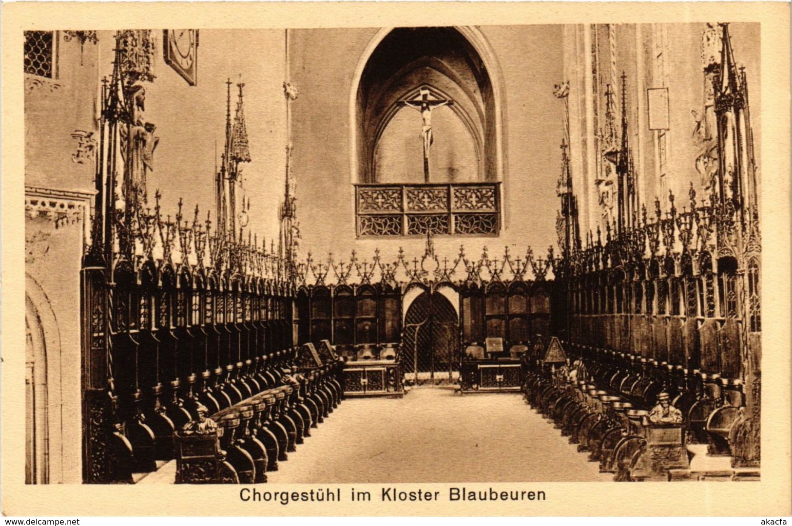 CPA AK Blaubeuren Chorgestuhl Im Kloster GERMANY (897445) - Blaubeuren