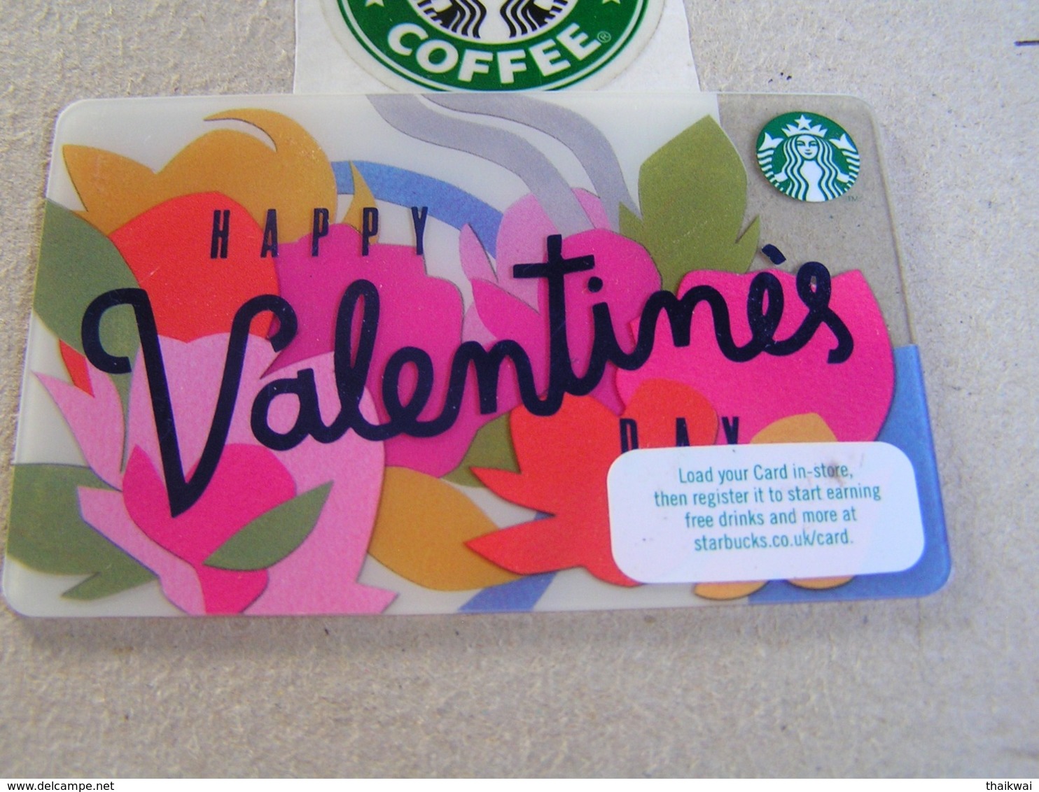 Starbucks New PIN Covered United Kingdom  Card  6147  Happy Valentines Day - Gift Cards