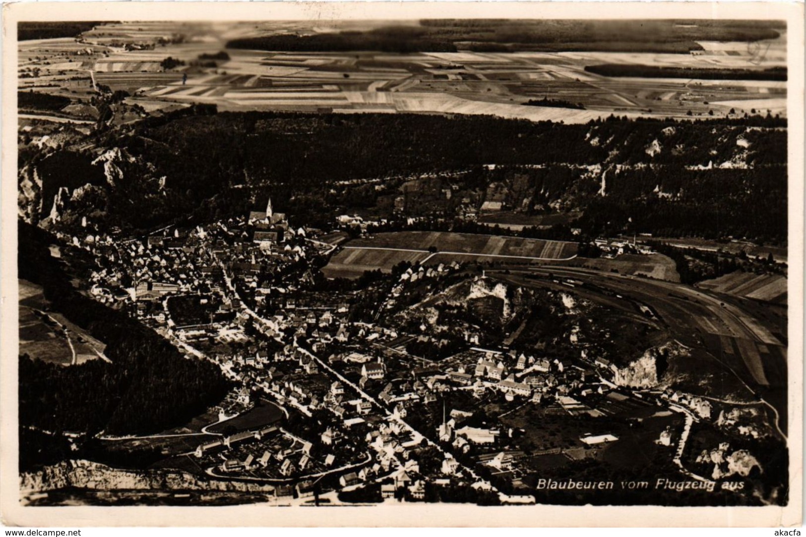 CPA AK Blaubeuren Vom Flugzeug Aus GERMANY (897456) - Blaubeuren