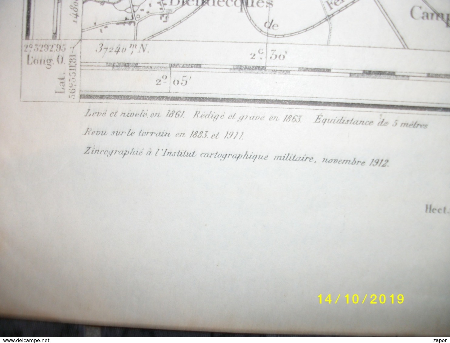 Topografische / Stafkaart Van Proven (Poperinge - Steenvoorde - Wormhout) - Cartes Topographiques