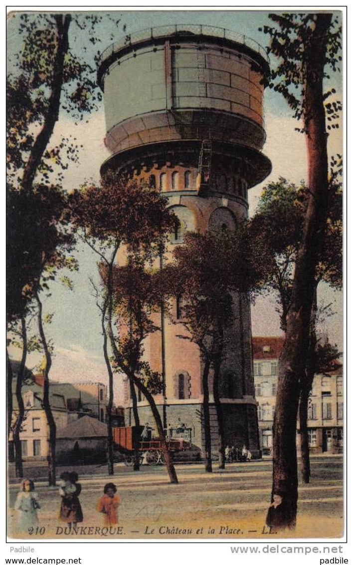 Carte Postale 59. Dunkerque  Malo  Chateau D'eau  Chapiteau Trés Beau Plan - Dunkerque