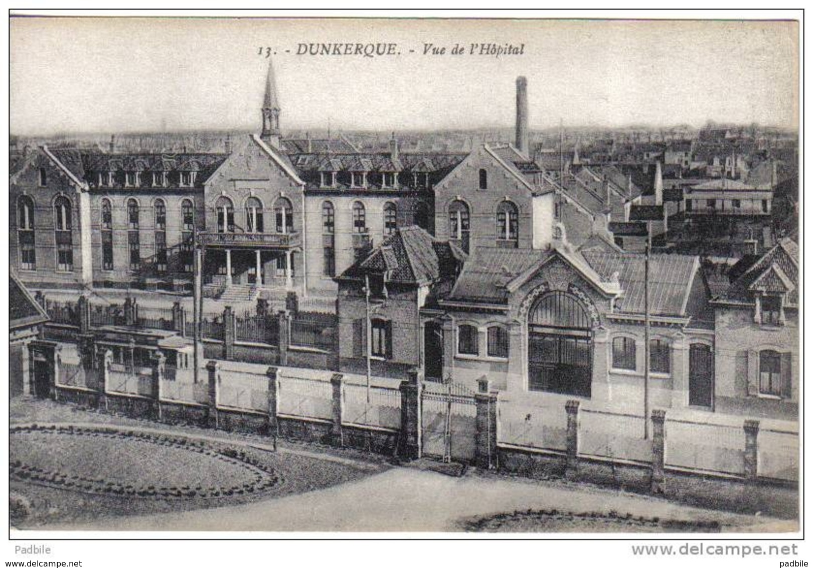 Carte Postale 59. Dunkerque  Malo  L'Hopital Trés Beau Plan - Dunkerque